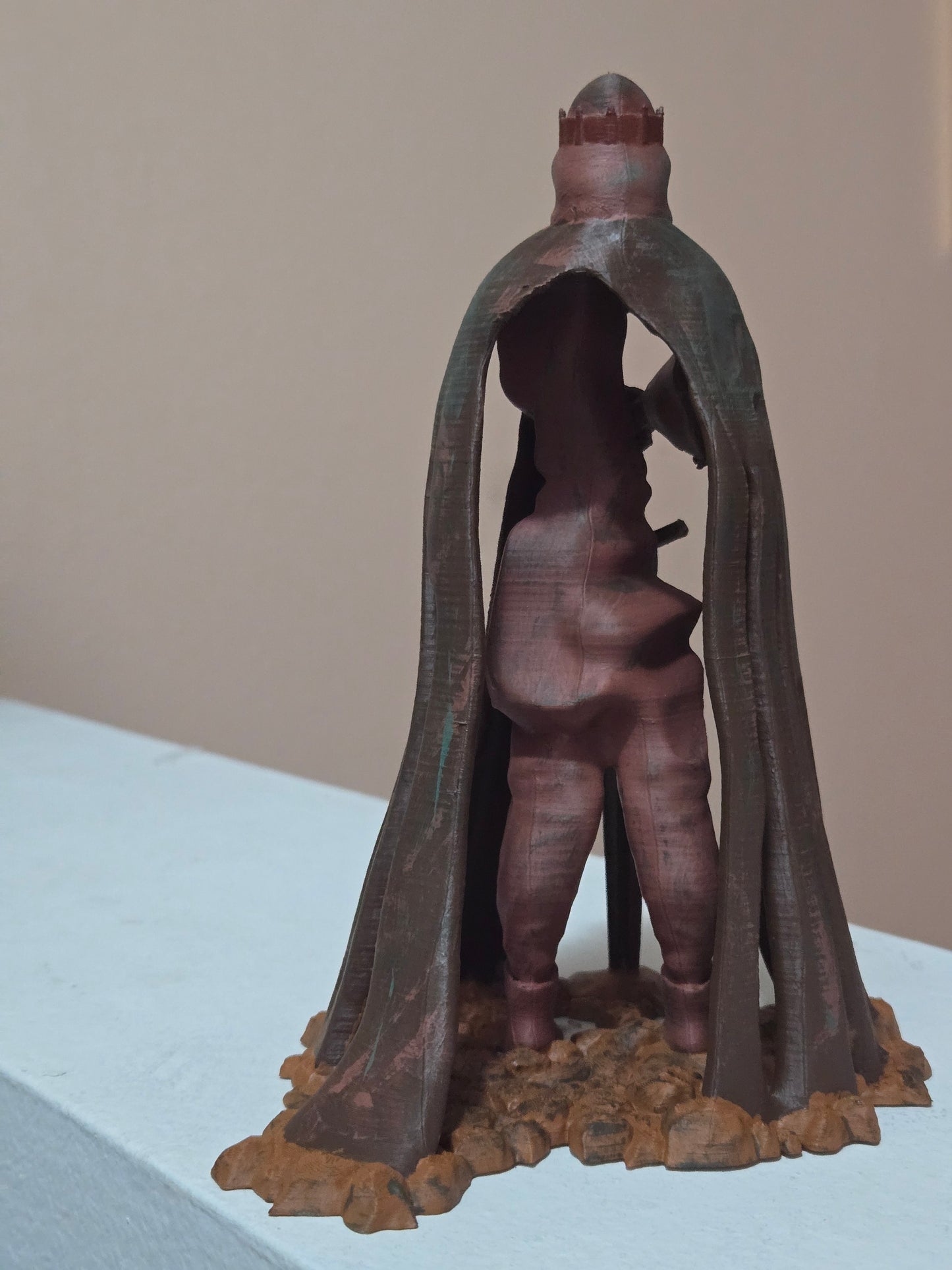 3D Printed King Arthur Figurine – Medieval Fantasy Collectible Statue