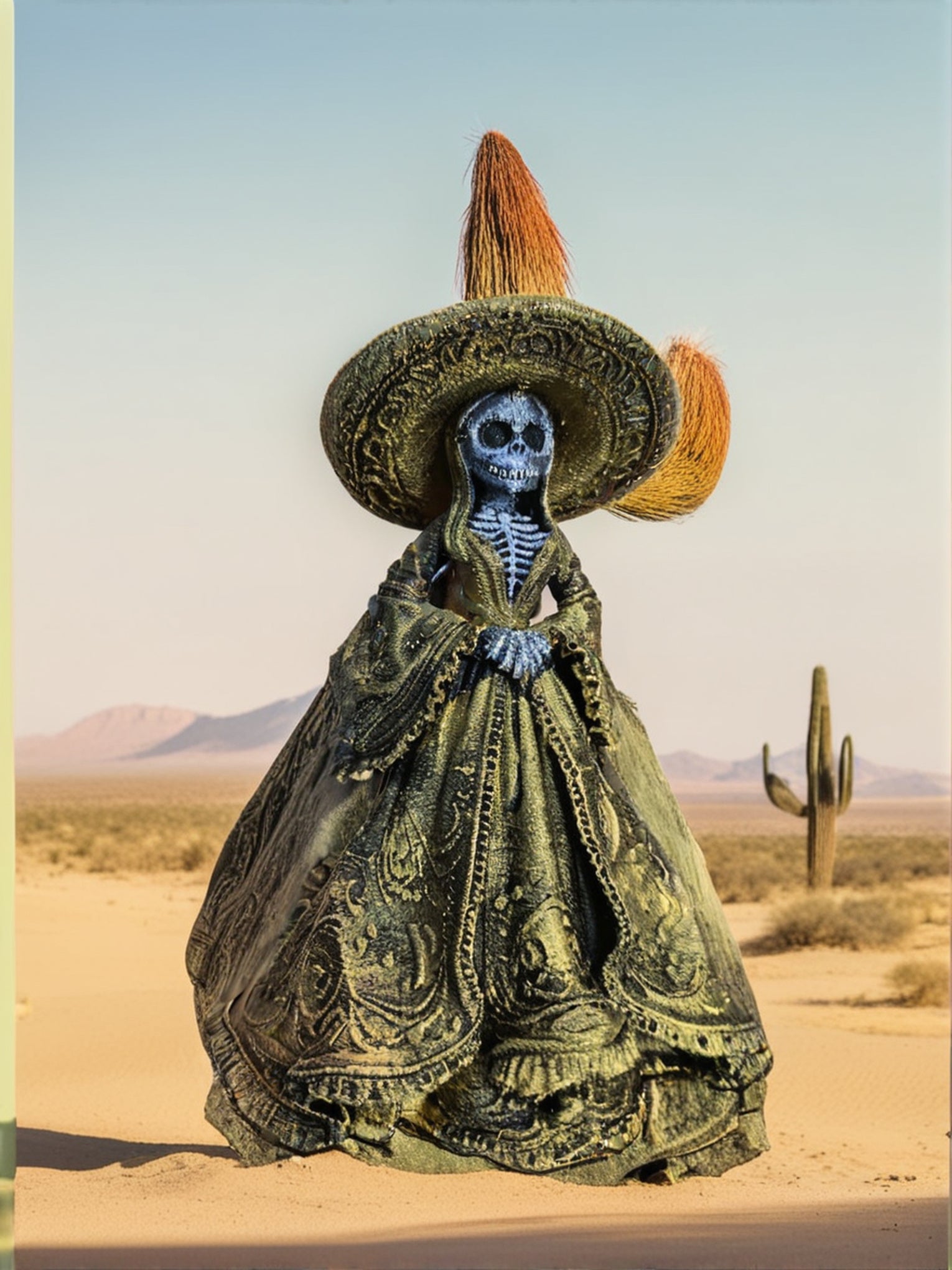 3D Декоративна Фигура Пустинска Катринa – Уметничка Колекционерска Скулптура